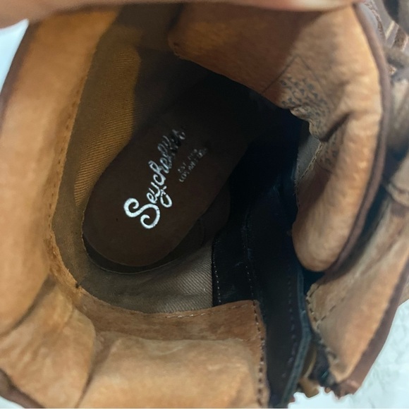 NIB Seychelles ‘Stun’ Lace Up Open Toe Boots - Picture 8 of 10